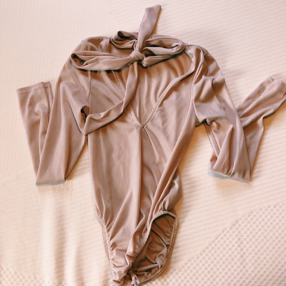 Nude Tie Up Body Suit